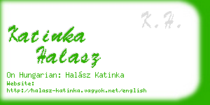 katinka halasz business card